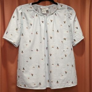 H&M Ruffled Sleeve Blouse